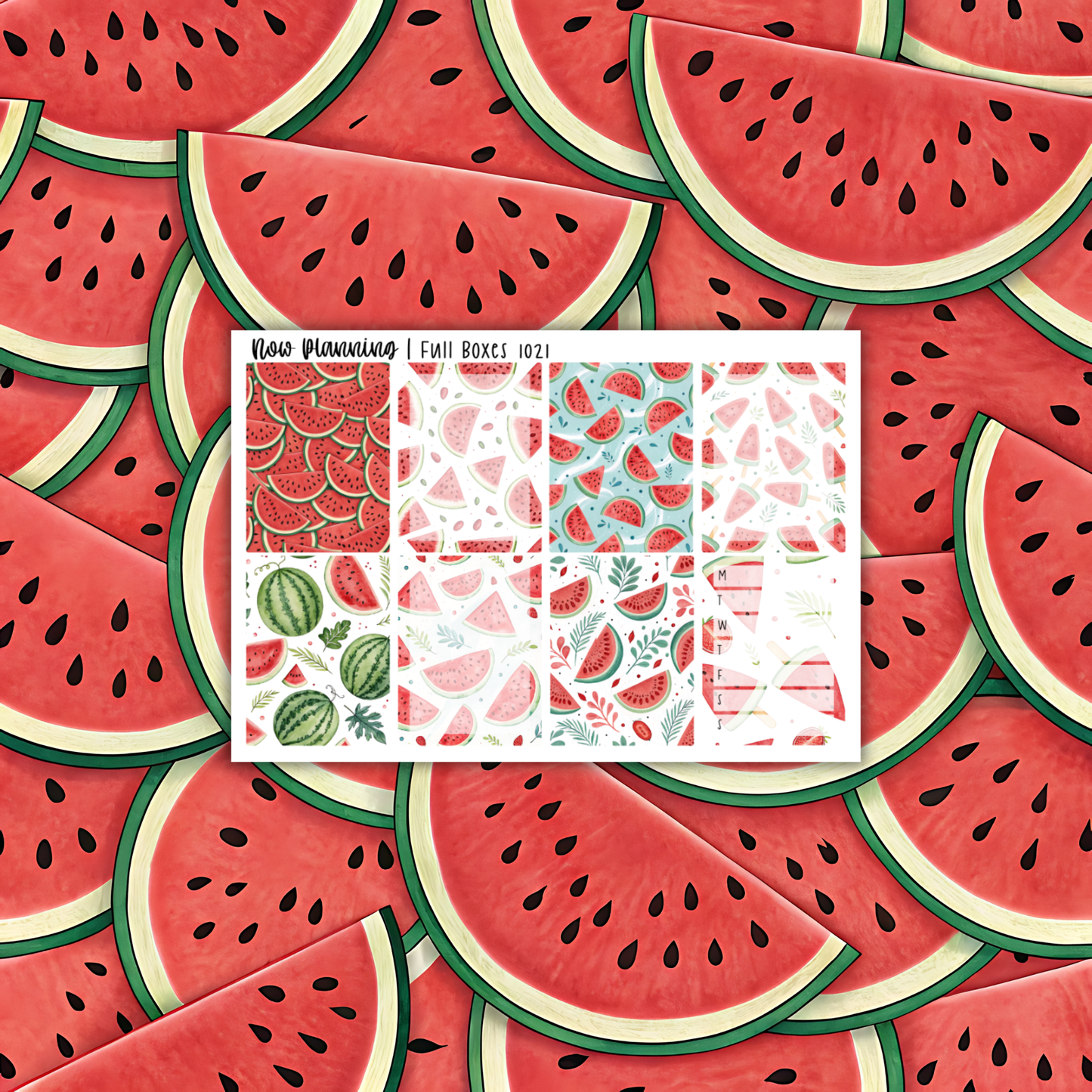 Watermelon Weekly Planner Kit 1021 | Planner Stickers | Vertical Weekly Planner Kit