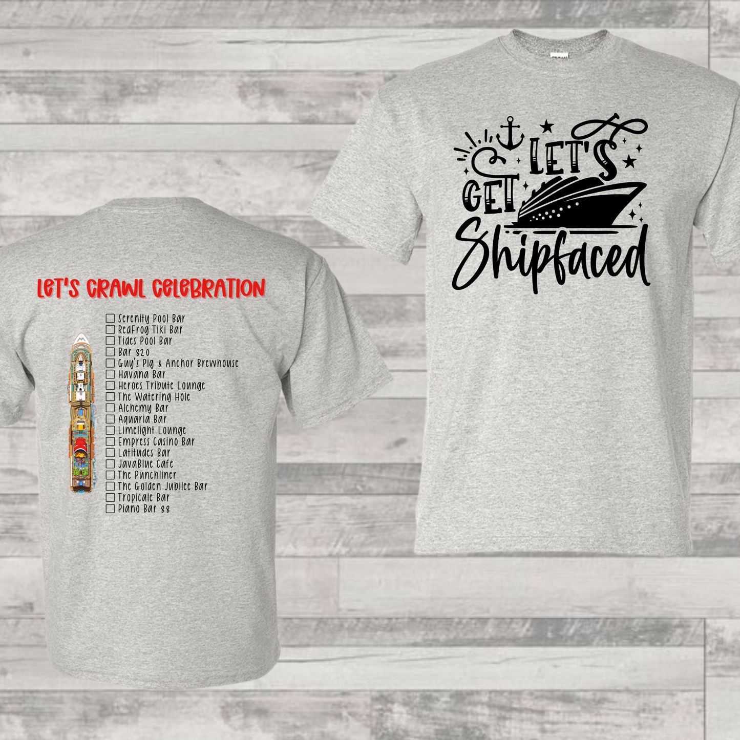 Celebration Bar Crawl Shirt | Cruise Shirt | Vacation Shirt