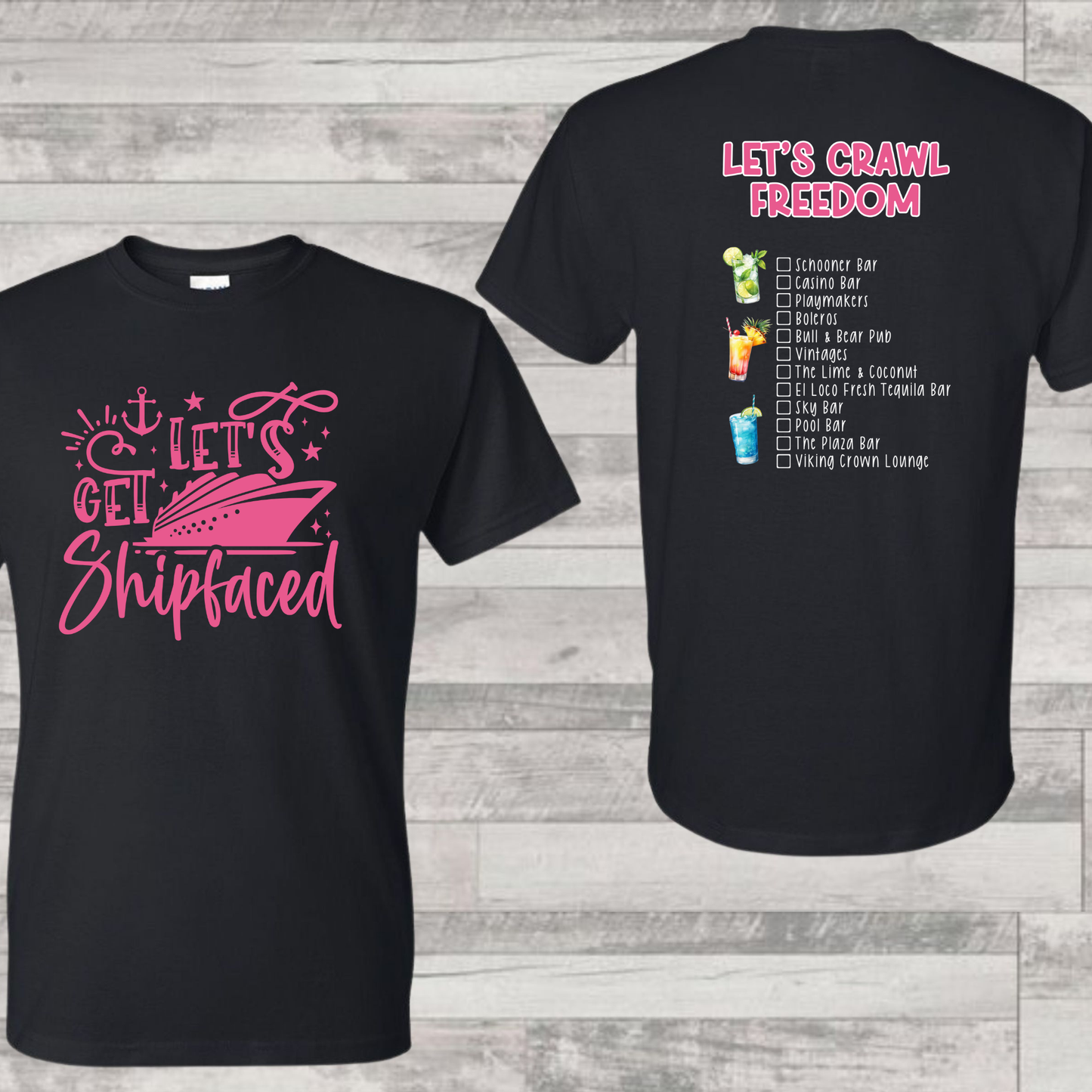 Freedom Bar Crawl Shirt | Cruise Shirt | Vacation Shirt