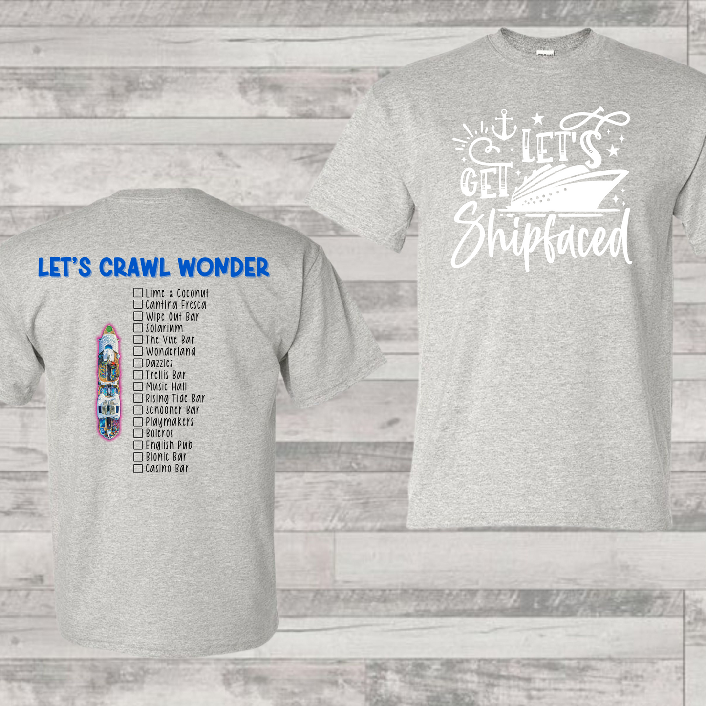 Wonder Bar Crawl Shirt | Cruise Shirt | Vacation Shirt