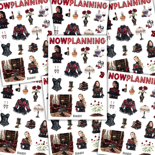 Boudoir Sticker Sheet | Valentine's Day Stickers |  Journal Stickers, Planner Stickers, Scrapbook Stickers