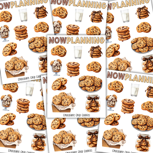 Chocolate Chip Cookies Sticker Sheet  |  Bullet Journal Stickers, Planner Stickers, Scrapbook Stickers