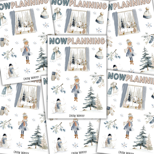 Chilly Winter Sticker Sheet |  Journal Stickers, Planner Stickers, Scrapbook Stickers