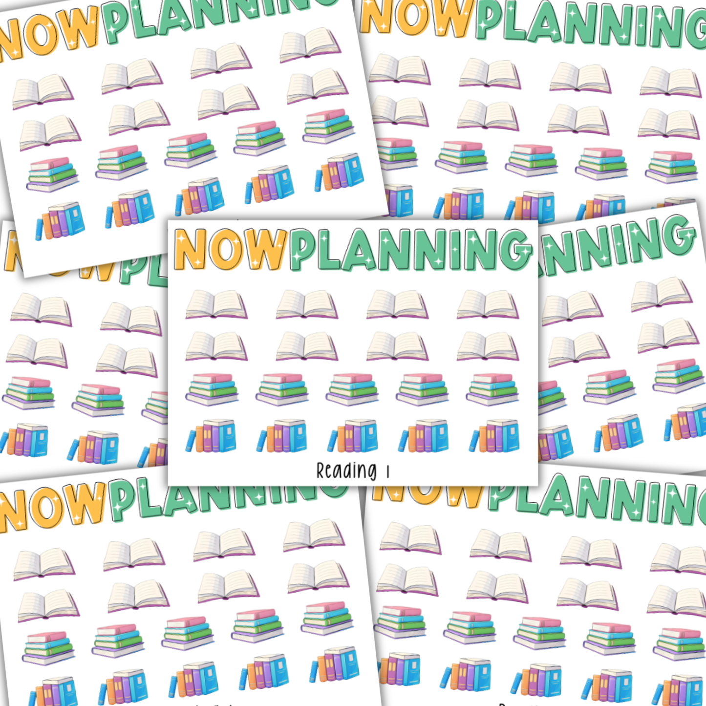 Mini Reading Icons Sticker Sheet | Journal Stickers, Planner Stickers, Scrapbook Stickers