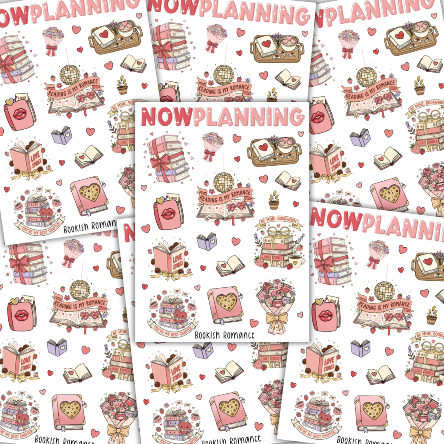 Bookish Romance Sticker Sheet | Valentine's Day Stickers |  Journal Stickers, Planner Stickers, Scrapbook Stickers