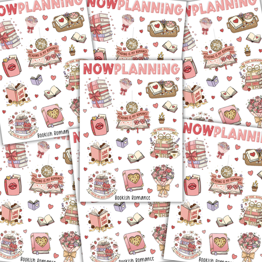 Bookish Romance Sticker Sheet | Valentine's Day Stickers |  Journal Stickers, Planner Stickers, Scrapbook Stickers