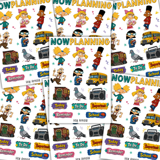 Hey Arnold Sticker Sheet  |  Bullet Journal Stickers, Planner Stickers, Scrapbook Stickers