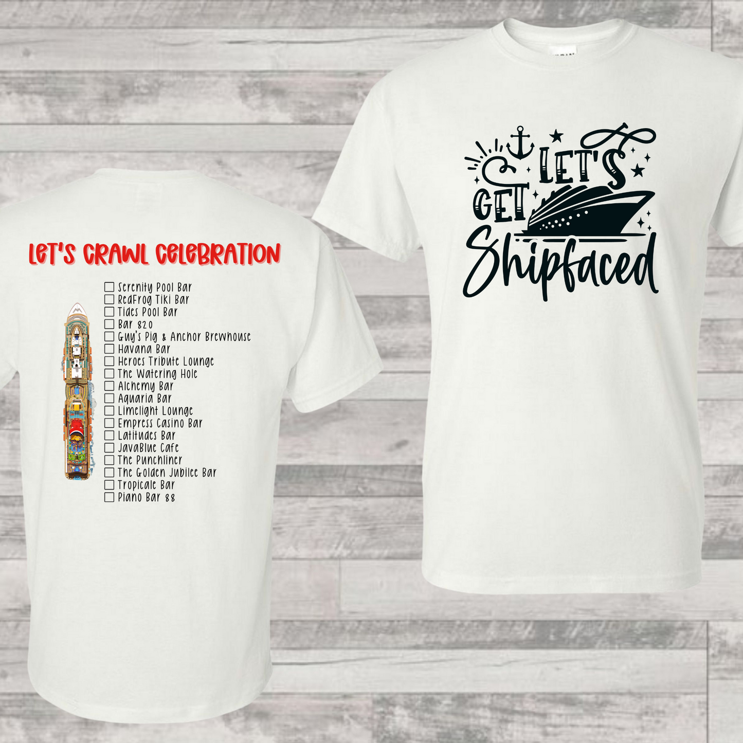 Celebration Bar Crawl Shirt | Cruise Shirt | Vacation Shirt