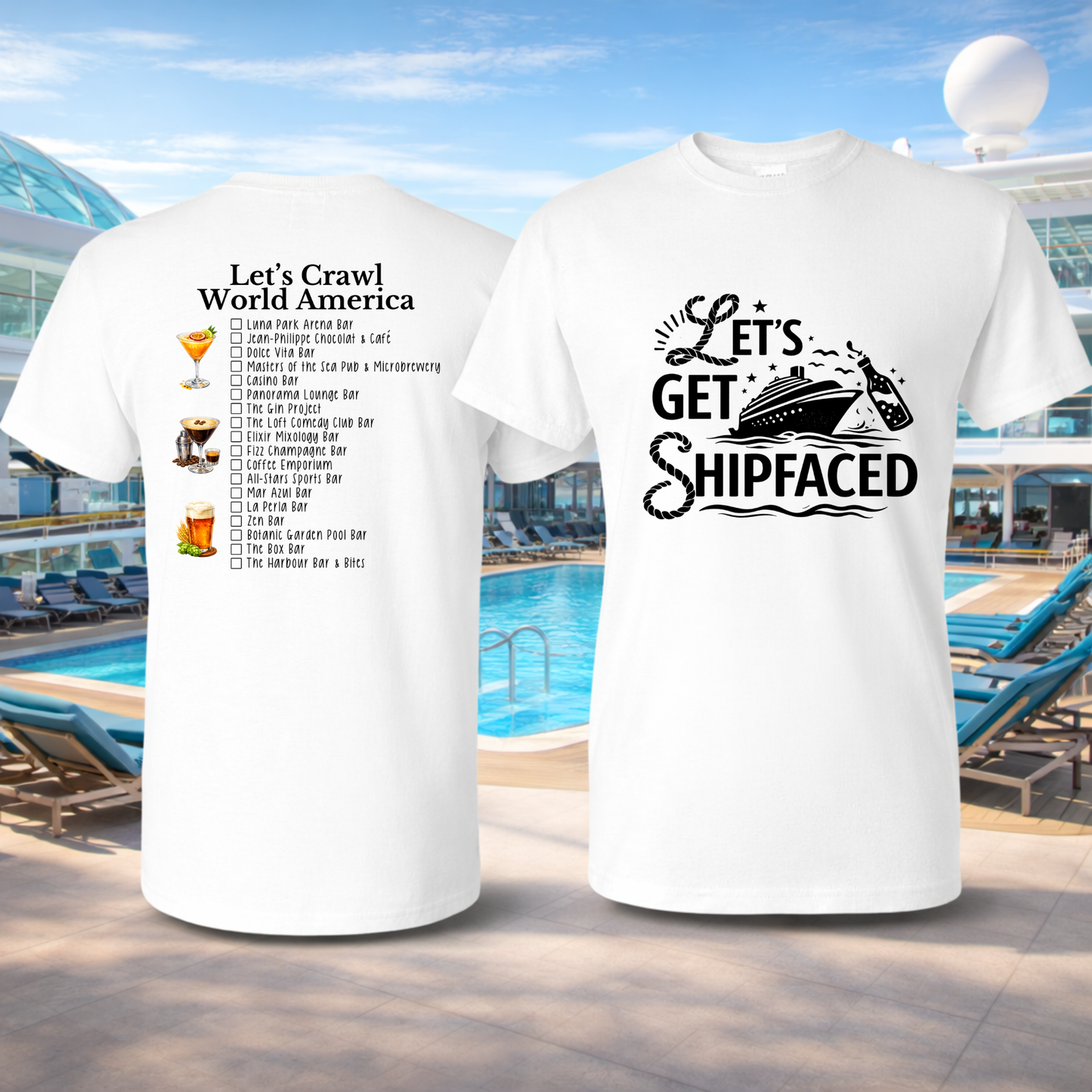 World America Bar Crawl Shirt | Cruise Shirt | Vacation Shirt