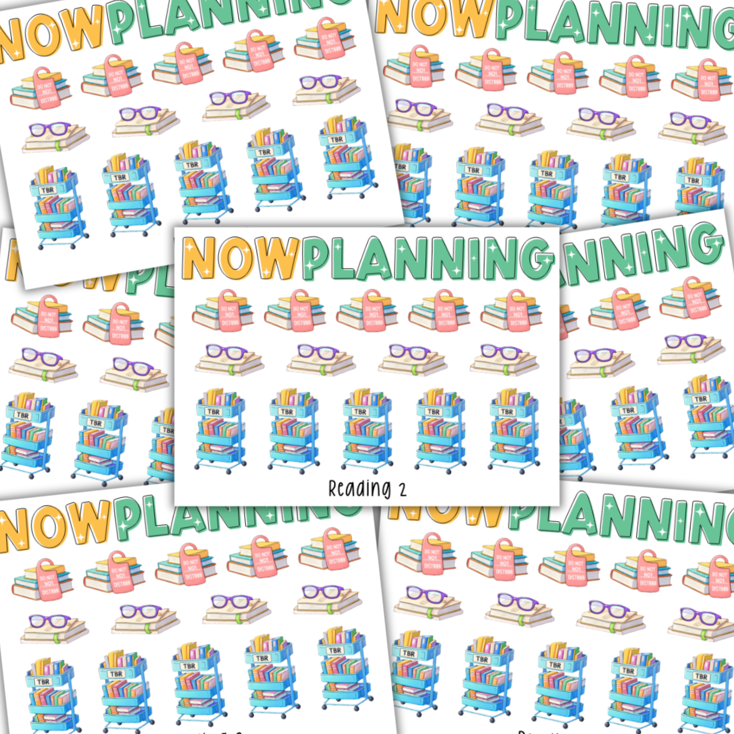 Mini Reading Icons Sticker Sheet | Journal Stickers, Planner Stickers, Scrapbook Stickers