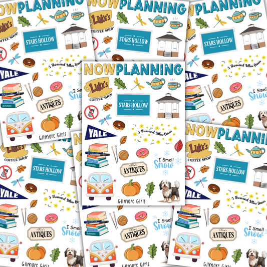 Gilmore Girls Sticker Sheet |  Fall Planner Stickers | Fall Journaling Stickers
