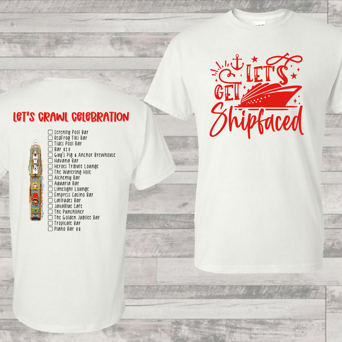 Celebration Bar Crawl Shirt | Cruise Shirt | Vacation Shirt