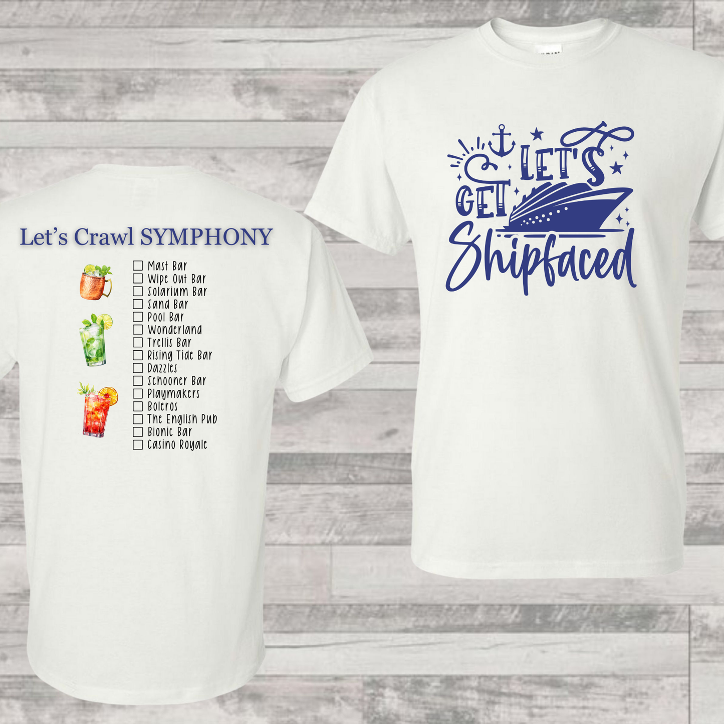 Symphony Bar Crawl Shirt | Cruise Shirt | Vacation Shirt