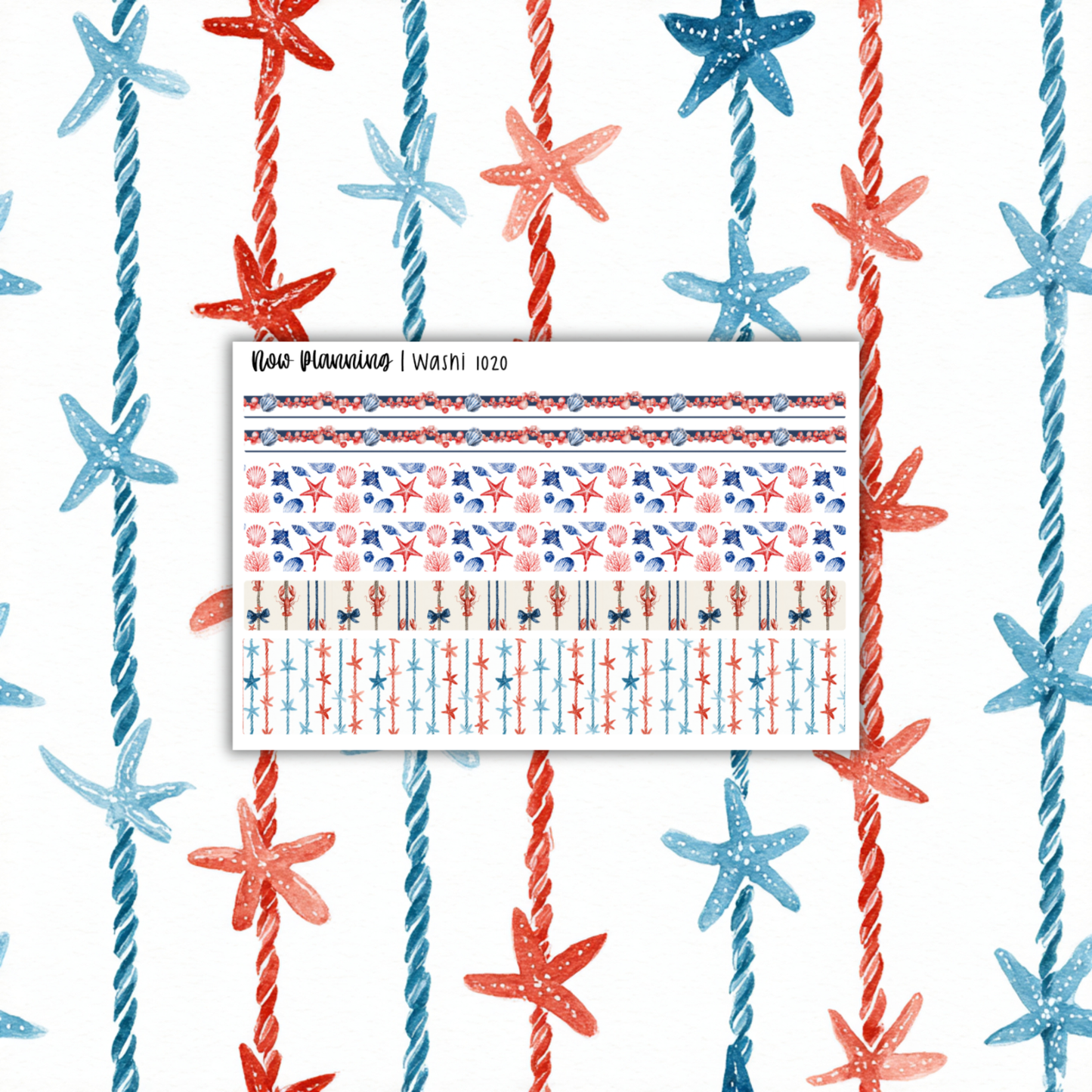 Coastal Weekly Planner Kit 1020 | Planner Stickers | Vertical Weekly Planner Kit