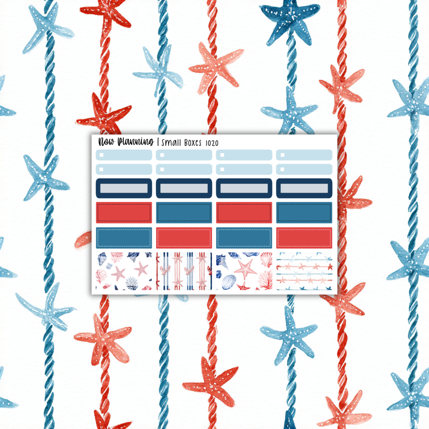 Coastal Weekly Planner Kit 1020 | Planner Stickers | Vertical Weekly Planner Kit