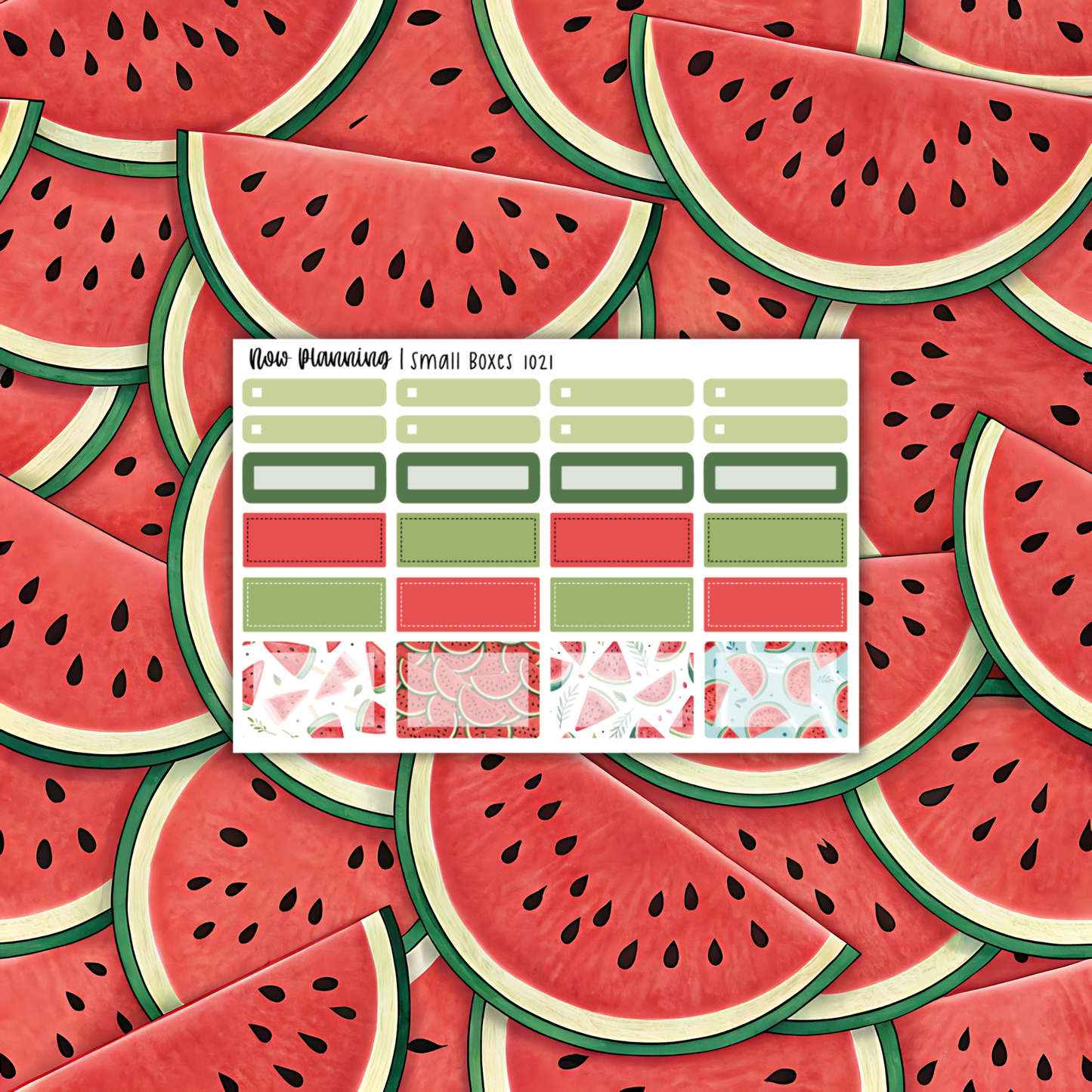 Watermelon Weekly Planner Kit 1021 | Planner Stickers | Vertical Weekly Planner Kit