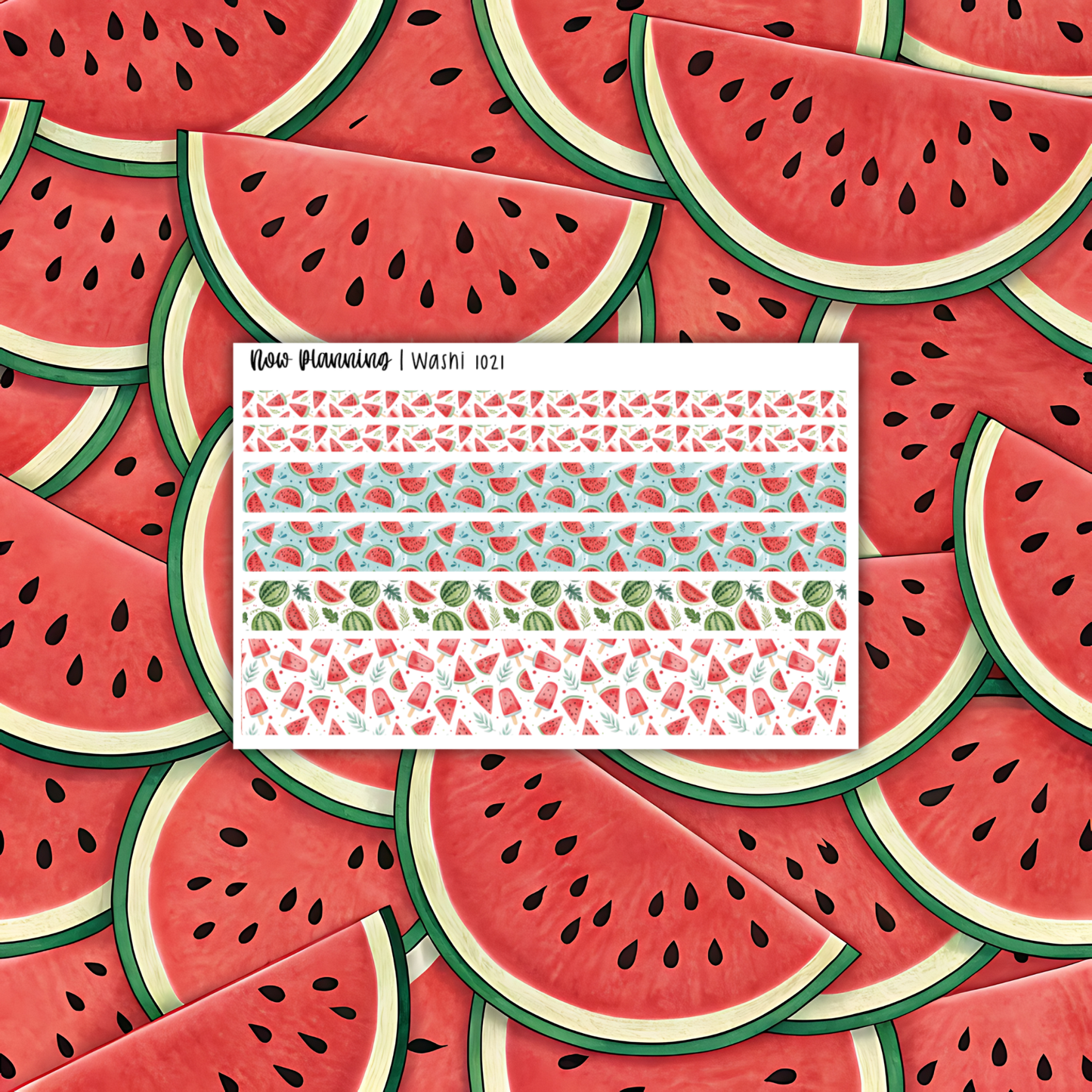Watermelon Weekly Planner Kit 1021 | Planner Stickers | Vertical Weekly Planner Kit