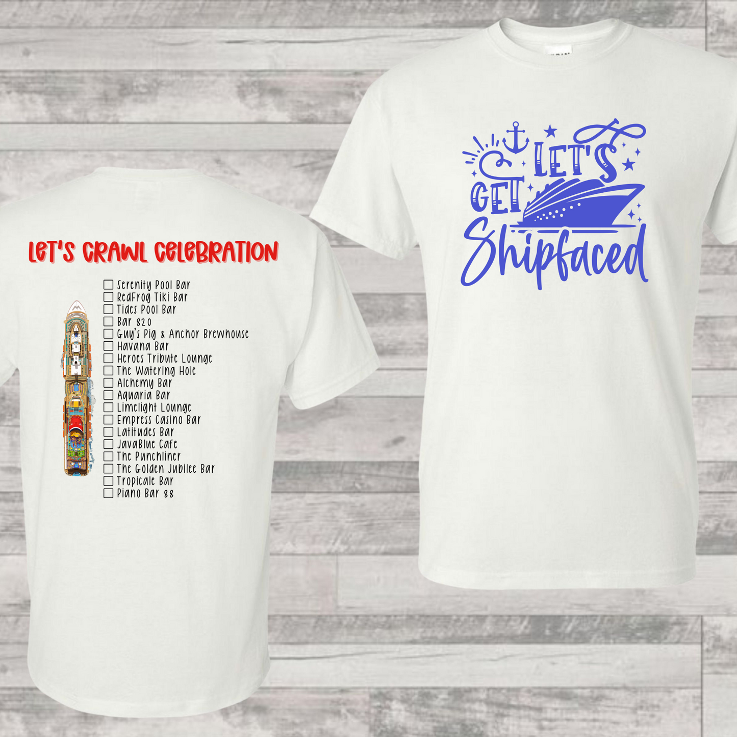 Celebration Bar Crawl Shirt | Cruise Shirt | Vacation Shirt