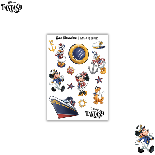 Fantasy Cruise Sticker Sheet |  Disney Stickers |  Journal Stickers, Planner Stickers, Scrapbook Stickers