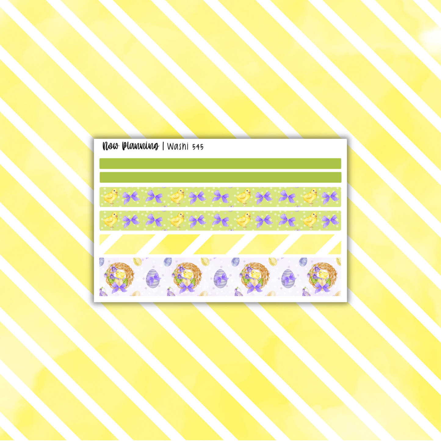 Spring Ducks Weekly Planner Kit 545 | Easter Planner Stickers | Vertical Weekly Planner Kit