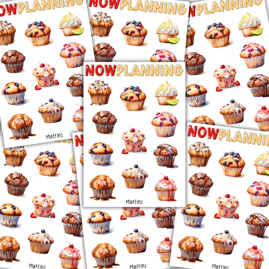 Muffins Sticker Sheet  |  Bullet Journal Stickers, Planner Stickers, Scrapbook Stickers