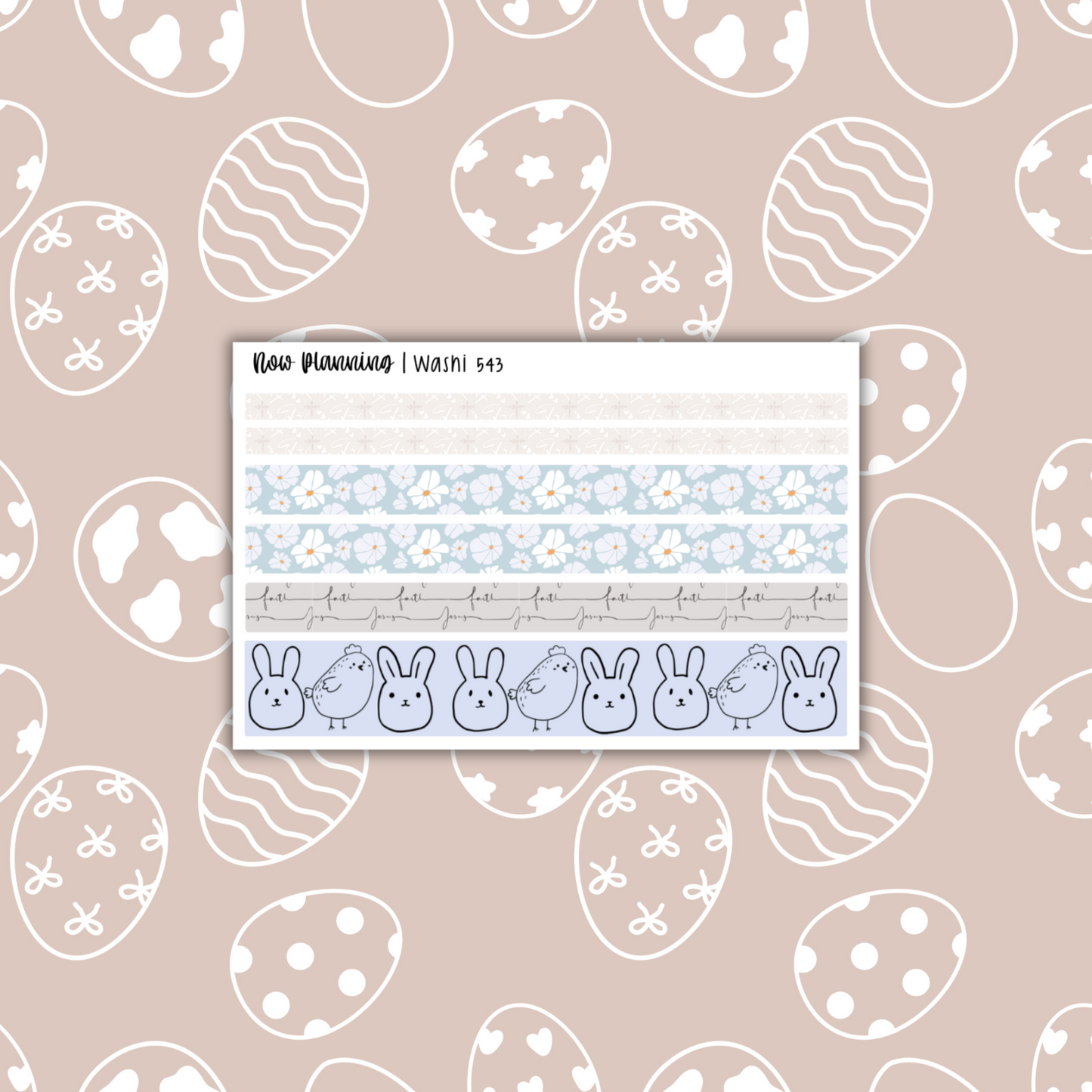 Easter Blessing Weekly Planner Kit 543 | Easter Planner Stickers | Vertical Weekly Planner Kit