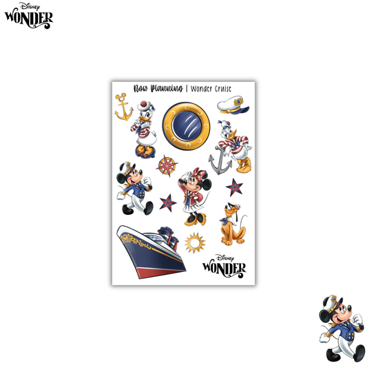 Wonder Cruise Sticker Sheet |  Disney Stickers |  Journal Stickers, Planner Stickers, Scrapbook Stickers