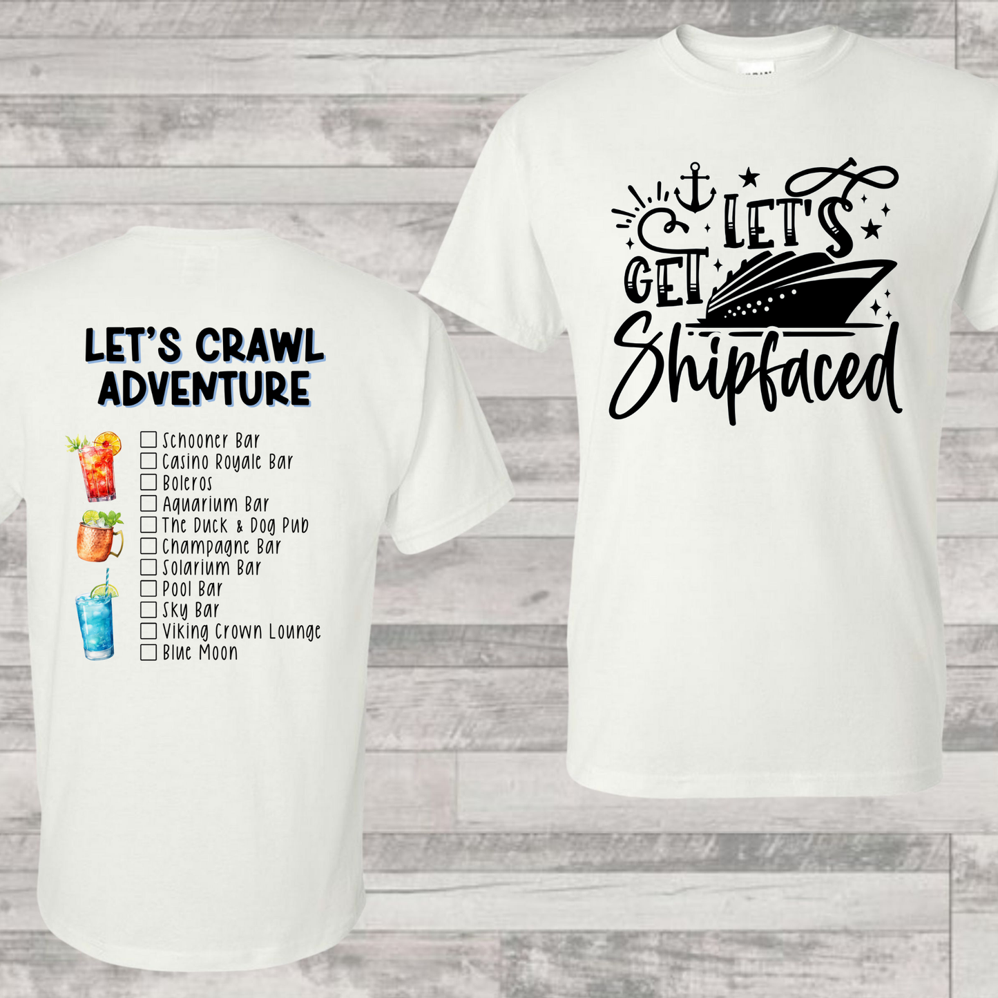 Adventure Bar Crawl Shirt | Cruise Shirt | Vacation Shirt