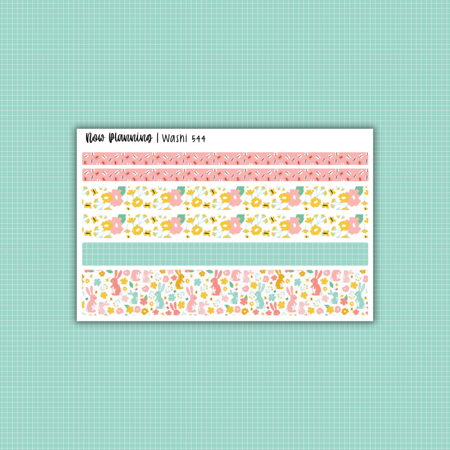 Easter Blossom Weekly Planner Kit 544 | Easter Planner Stickers | Vertical Weekly Planner Kit