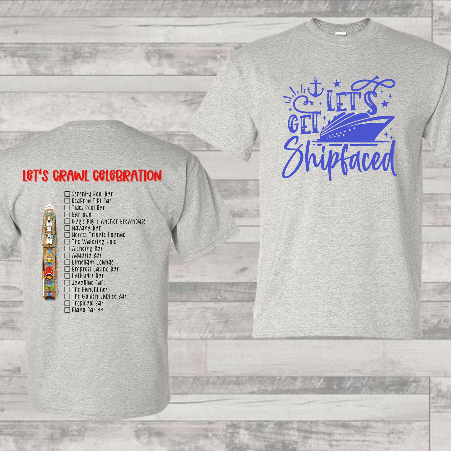 Celebration Bar Crawl Shirt | Cruise Shirt | Vacation Shirt