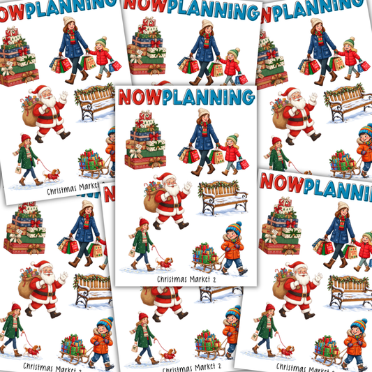 Christmas Market 2 Sticker Sheet |  Christmas Stickers | Journal Stickers, Planner Stickers, Scrapbook Stickers