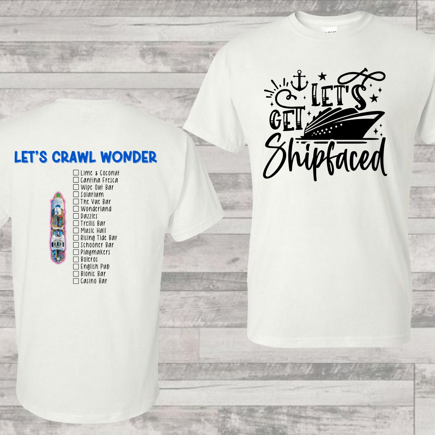 Wonder Bar Crawl Shirt | Cruise Shirt | Vacation Shirt