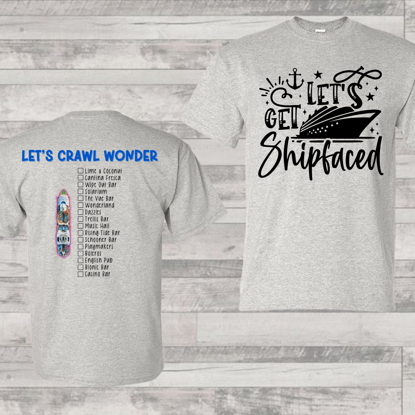 Wonder Bar Crawl Shirt | Cruise Shirt | Vacation Shirt