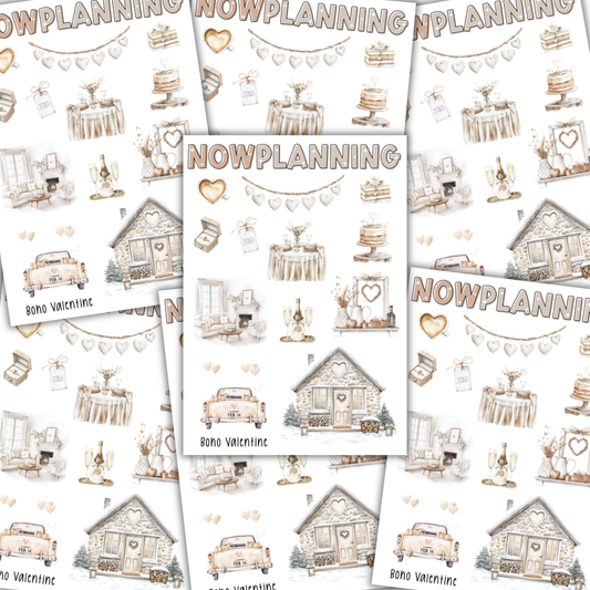 Boho Valentine Sticker Sheet | Valentine's Day Stickers |  Journal Stickers, Planner Stickers, Scrapbook Stickers