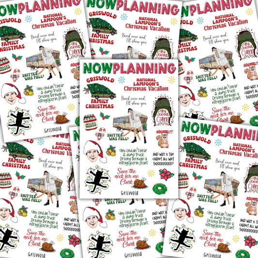 Griswold Sticker Sheet |  Christmas Stickers | Journal Stickers, Planner Stickers, Scrapbook Stickers