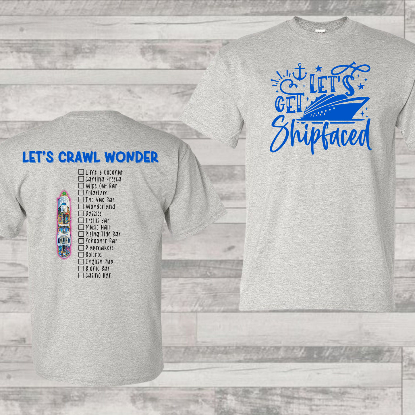 Wonder Bar Crawl Shirt | Cruise Shirt | Vacation Shirt