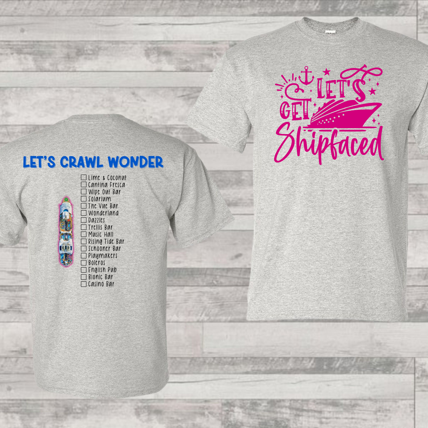 Wonder Bar Crawl Shirt | Cruise Shirt | Vacation Shirt