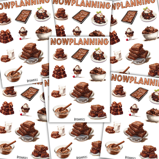 Brownies Sticker Sheet  |  Bullet Journal Stickers, Planner Stickers, Scrapbook Stickers