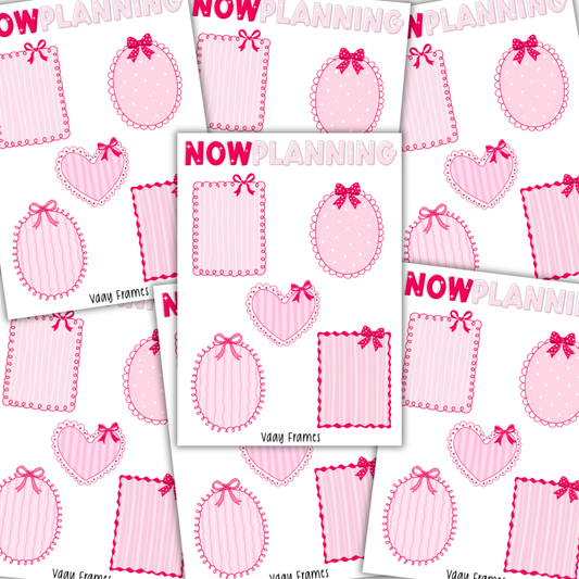 V-Day Frames Sticker Sheet | Valentine's Day Stickers |  Journal Stickers, Planner Stickers, Scrapbook Stickers