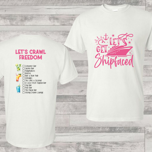 Freedom Bar Crawl Shirt | Cruise Shirt | Vacation Shirt