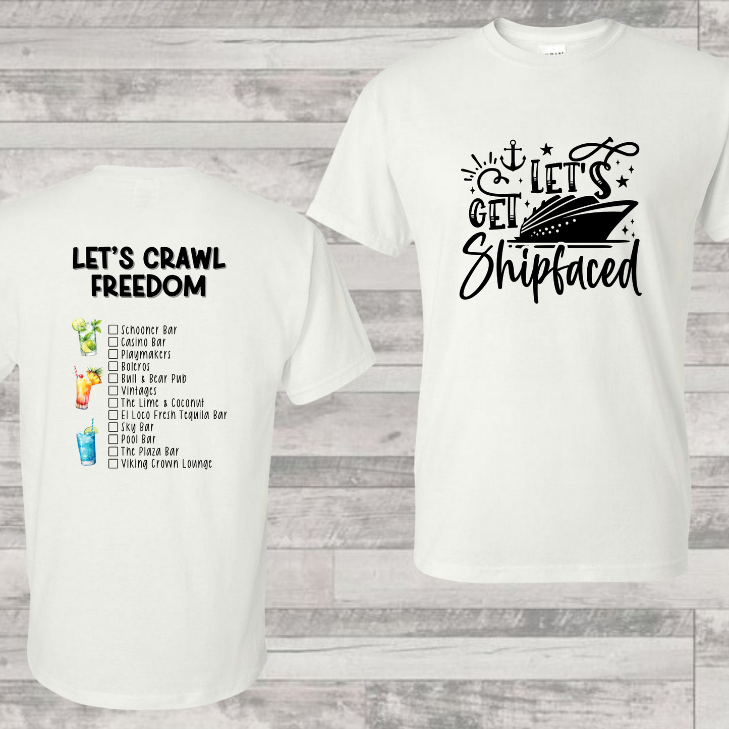 Freedom Bar Crawl Shirt | Cruise Shirt | Vacation Shirt