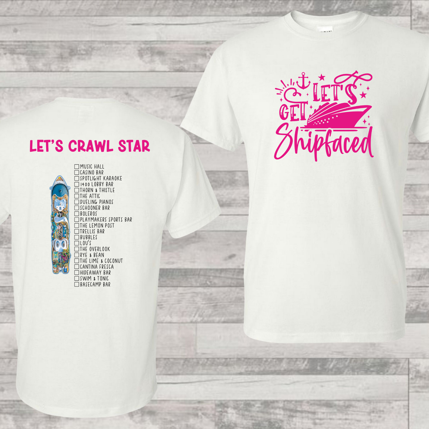 Star Bar Crawl Shirt | Cruise Shirt | Vacation Shirt