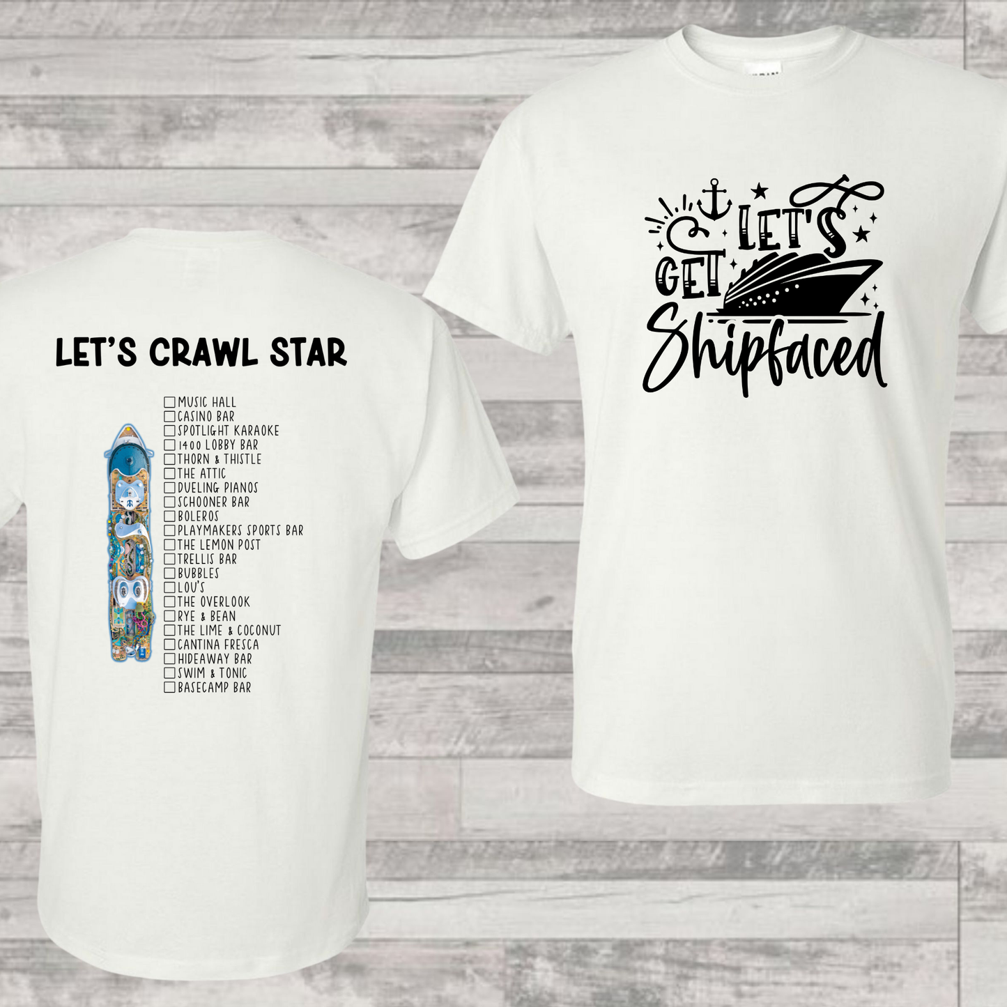 Star Bar Crawl Shirt | Cruise Shirt | Vacation Shirt