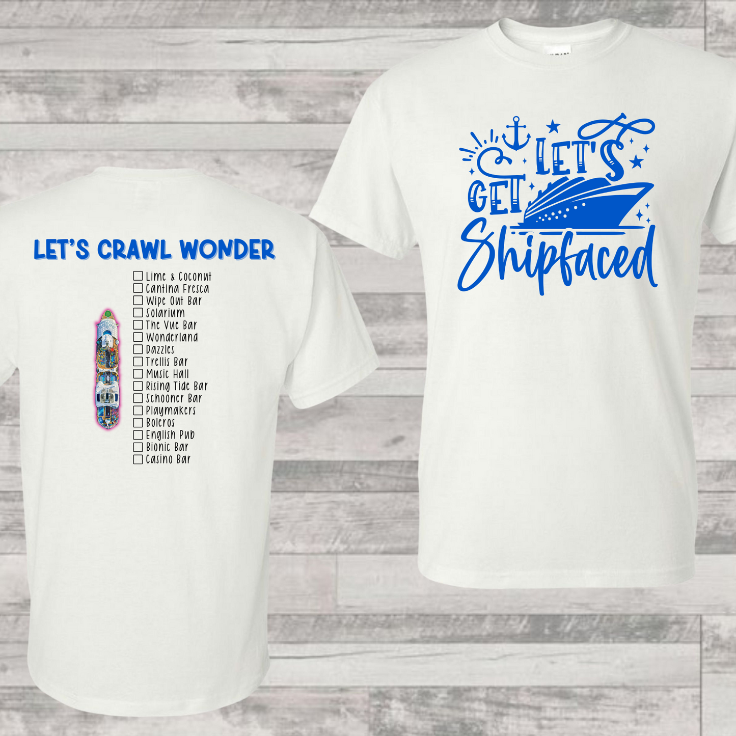 Wonder Bar Crawl Shirt | Cruise Shirt | Vacation Shirt