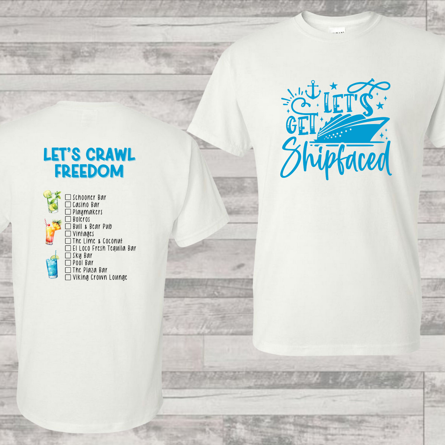 Freedom Bar Crawl Shirt | Cruise Shirt | Vacation Shirt