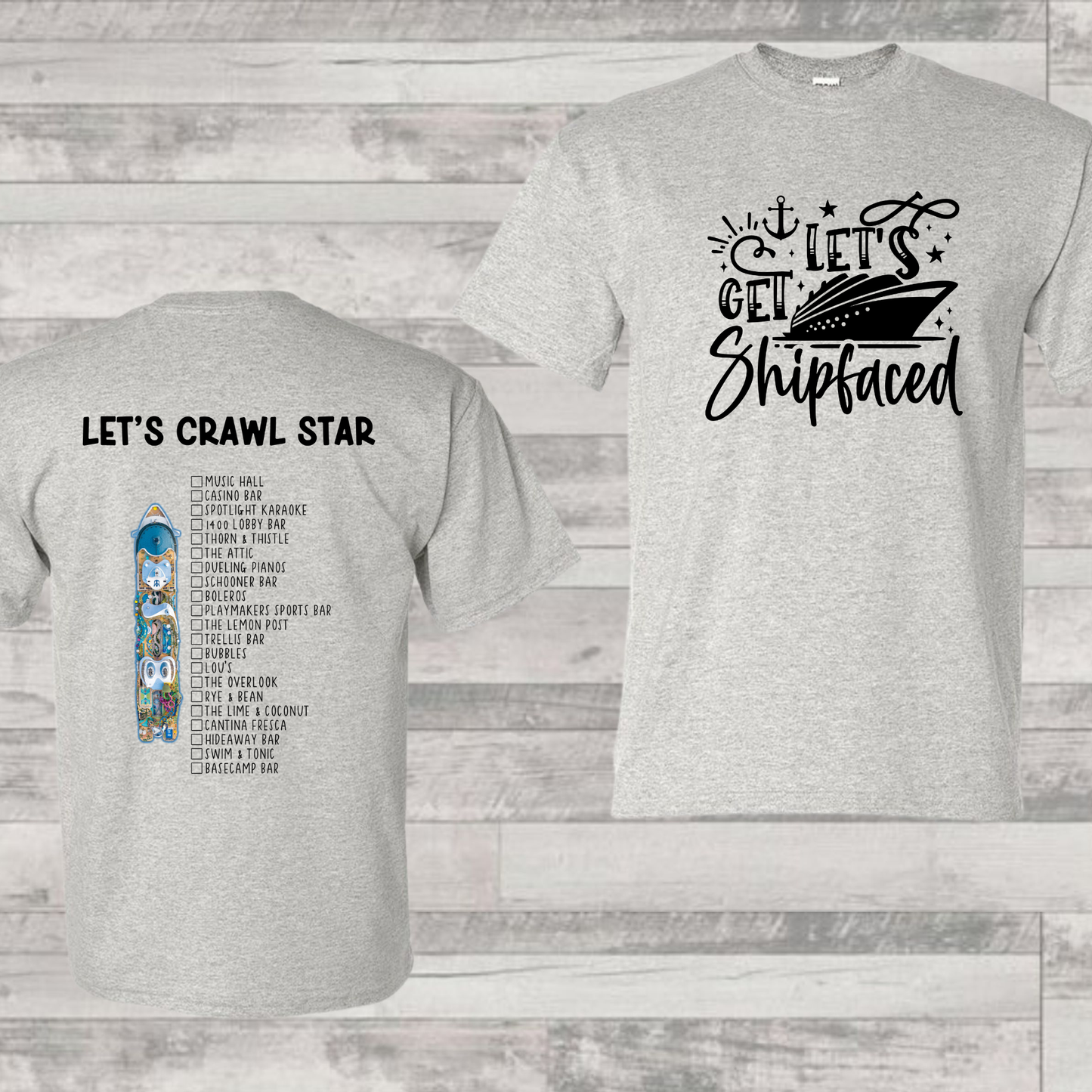 Star Bar Crawl Shirt | Cruise Shirt | Vacation Shirt