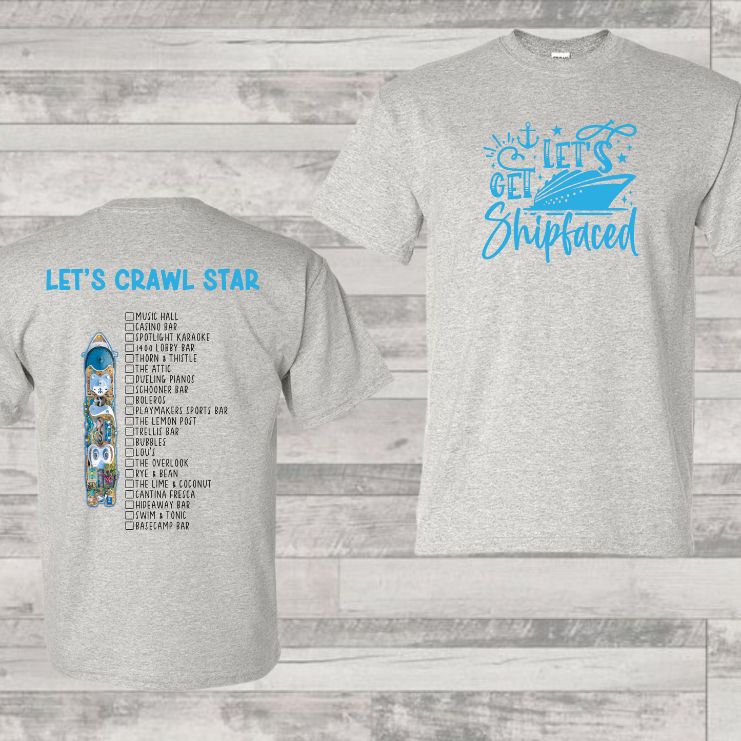 Star Bar Crawl Shirt | Cruise Shirt | Vacation Shirt