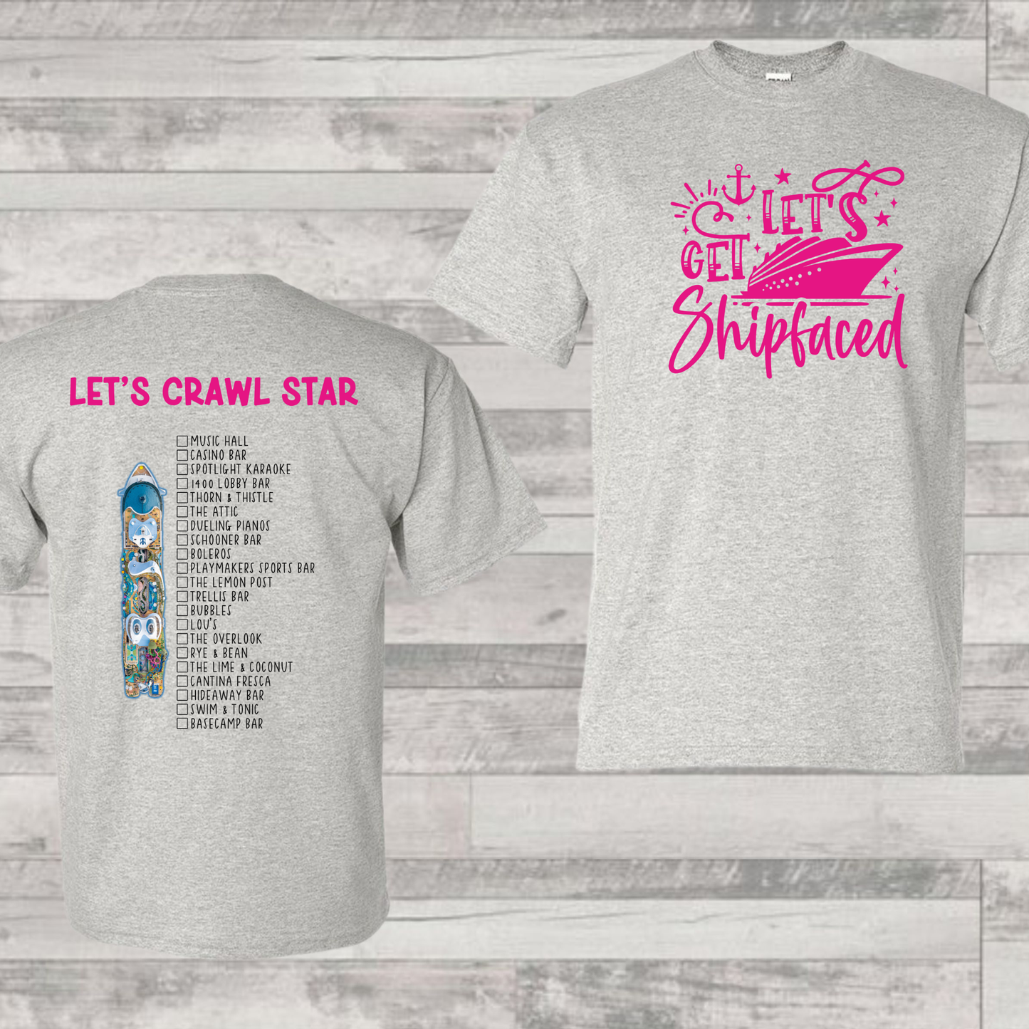 Star Bar Crawl Shirt | Cruise Shirt | Vacation Shirt