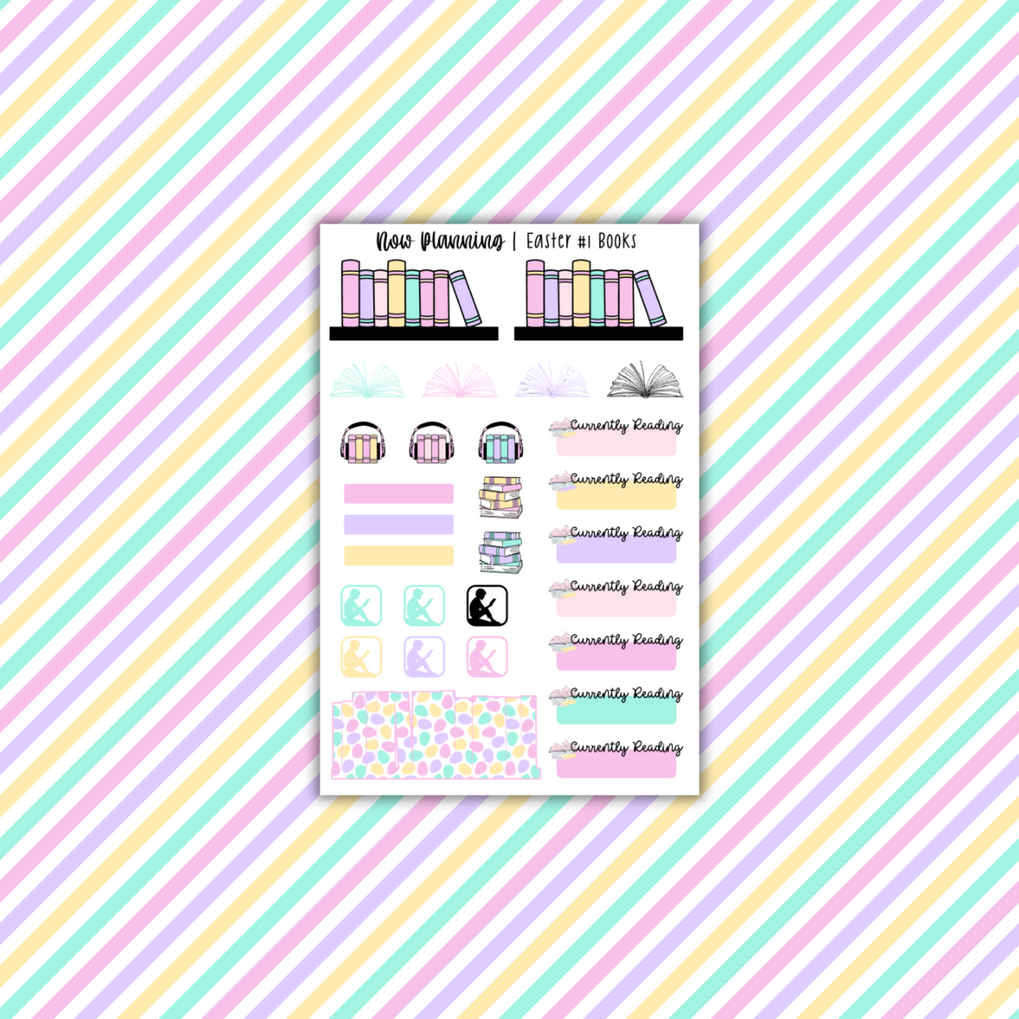 Easter Doodle & Journaling Sheets | Easter Stickers | Planner Stickers | Journaling Stickers