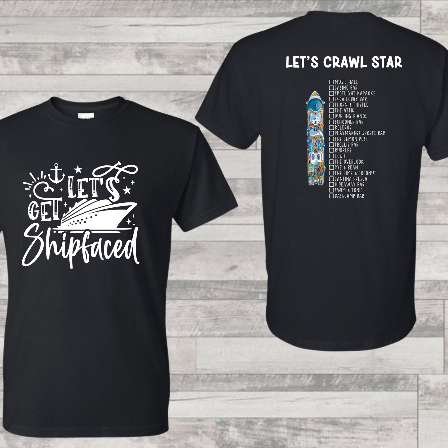 Star Bar Crawl Shirt | Cruise Shirt | Vacation Shirt